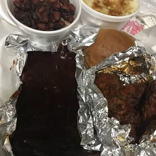 Rib and Bbq Rib Tip and Wing Combo