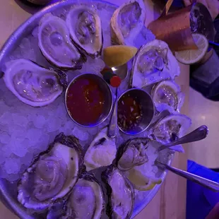 Dozen oysters &quot;minus one I ate&quot;