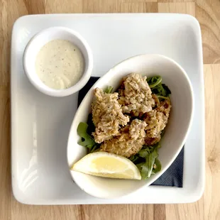 Happy Hour Fried Oysters. So good I ordered them twice in one sitting.