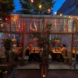 Outdoor street seating