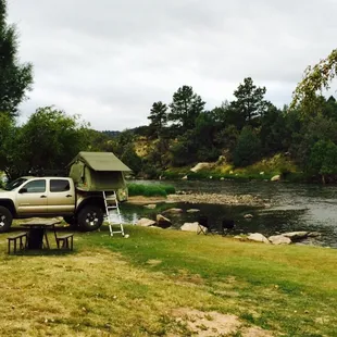Our most scenic campsite during Colorado trip!