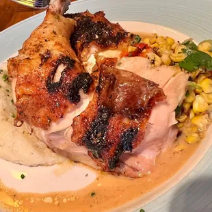 Roasted Half Young Chicken