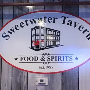a sign for sweetwater tavern