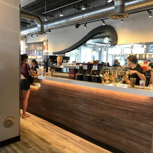 customers at the counter