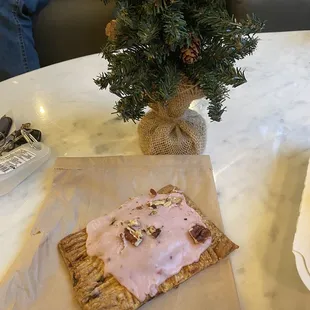 Cranberry pecan pop tart