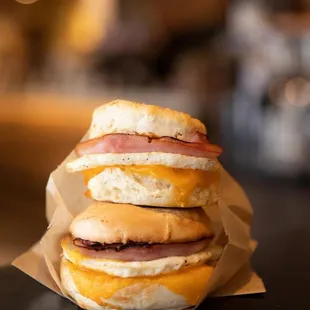 breakfast sandwiches