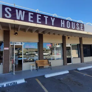 the front of the store