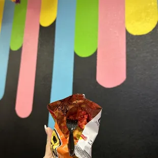 Hot Cheetos with cheese