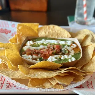 Loaded bean dip - perfect, filling snacky food