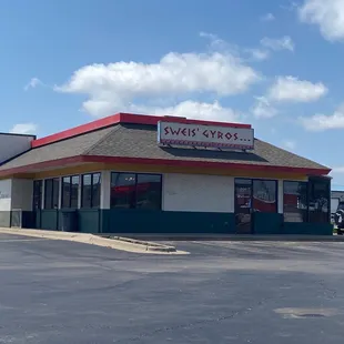 the exterior of the restaurant