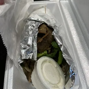 Gyro Sandwich with extra meat