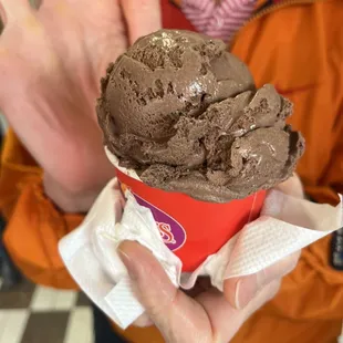 Junior scoop of sticky chewy chocolate