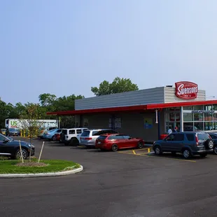 cars parked in a parking lot