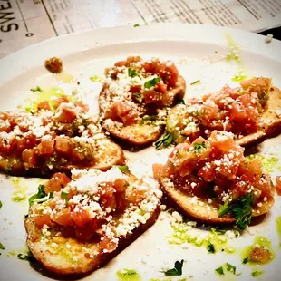 Bruschetta (no ham per our order request)