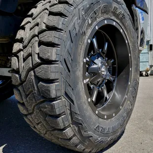 Fuel wheels and Toyo tires installed by Swier Tire. Swier Tire is an Authorized Dealer for Toyo tires.