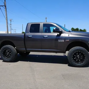 6" Rough Country lift, Fuel wheels and Toyo tires installed by Swier Tire. 2016 Ram 1500 4x4.