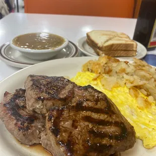 Double steak breaky