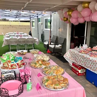 10x20 canopy (far end of picture)