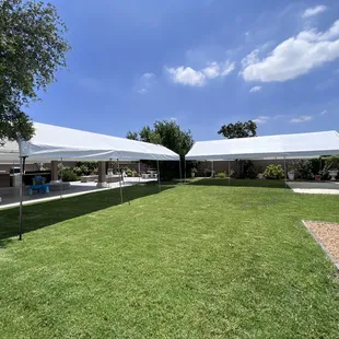 2 canopies, 10x30 canopy, 20x30 canopy