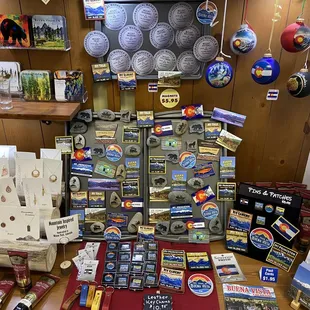 Magnets, Patches, Coasters &amp; Stickers to name a few souveniers.