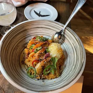 Shrimp &amp; Kimchi Grits