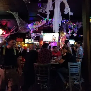 More seating by the bar.