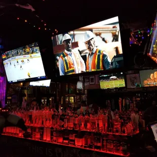 Large selection of liquor.