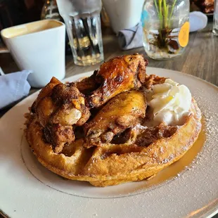 Chicken and waffles