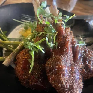 Fried lamb chops