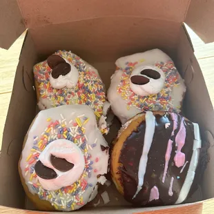 a box full of doughnuts