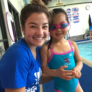 Our swimmers love our smiling, positive coaches!