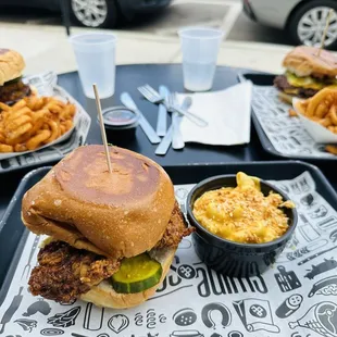 Chicken Sandwich and Mac &amp; cheese