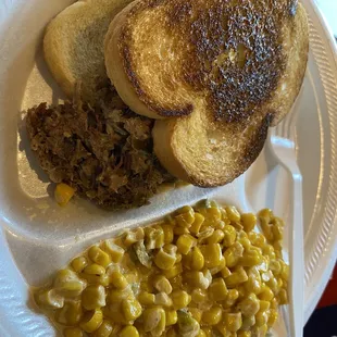 Popping brisket and jalapeño creamed corn
