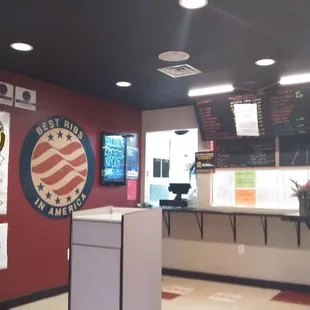 Step up and order from this super clean and we'll layed out counter.