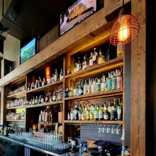 the bar counter