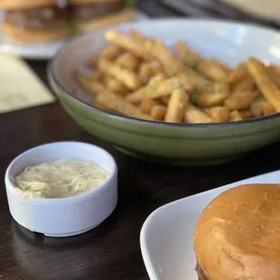 Fries and sliders