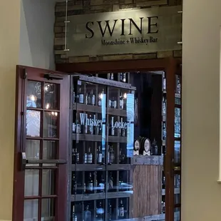 Entrance from inside the hotel