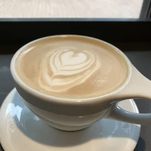 Fall spice decaf oat milk latte