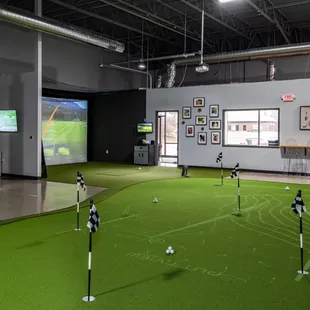 Our custom Putt View putting green built by Envy Scapes is currently one of only 27 facilities in the world to have ball tracking.