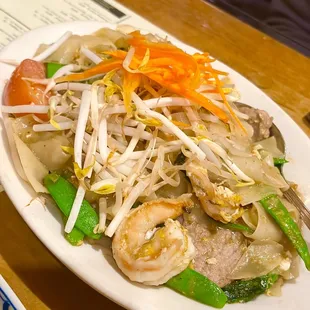 a plate of food on a table