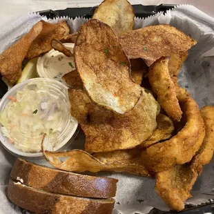 Friday fish fry with Homemade Chips