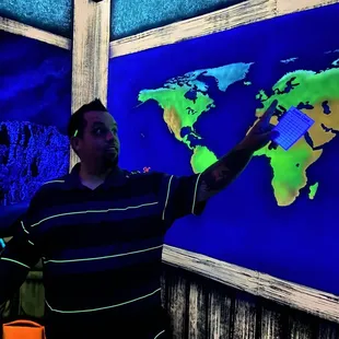 Painted like a jungle safari.