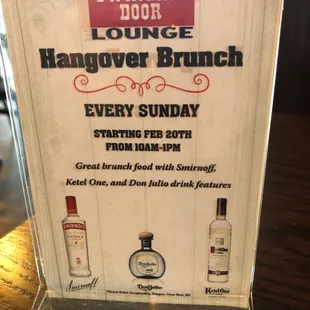 hangover brunch