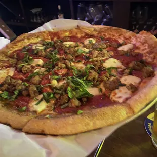 Meaty margarita pizza