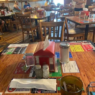 The restaurant is beautiful.