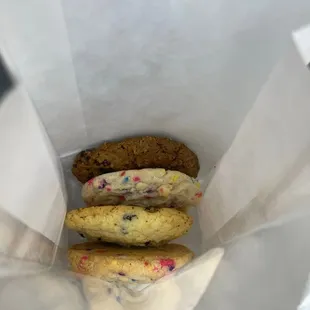 Oatmeal Raisin, Lemon Blueberry and Rainbow Sprinkle