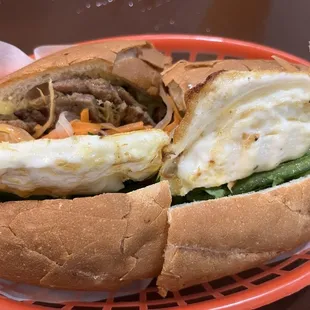 Grilled pork banh mi