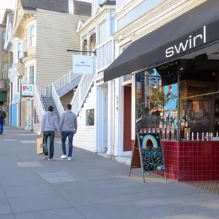 Swirl store front, in the heart of the Castro.
