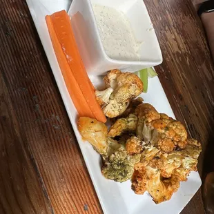 Bev&apos;s Cauliflower Buffalo Wings Plate