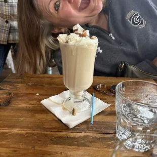 Shana and her yummy HOT BUTTERED RUM